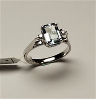 Anello Brotto Gioielli Donna in Oro bianco Acquamarina 1.39 Ct AB00808 - AB00808